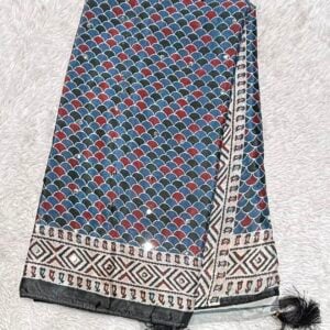 TRENDING MIRROR GLASS SAREE Z456