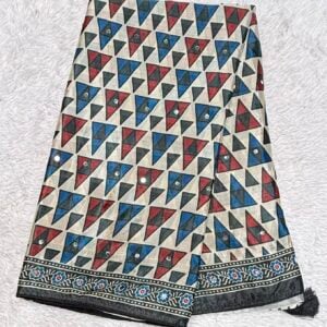TRENDING MIRROR GLASS SAREE Z456