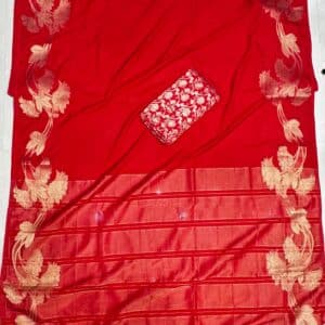 RED SPECIAL SAREE RS83