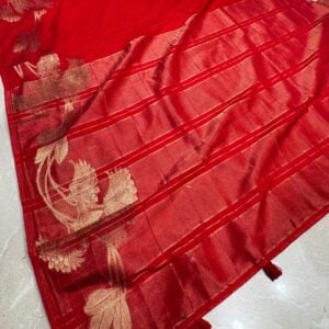 Alternative view of RED SPECIAL SAREE RS83