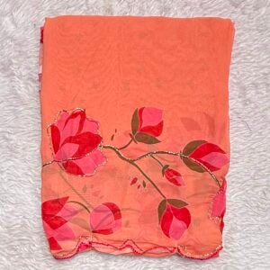 TRENDING 3D PRINT SYNTHETIC SAREE MD946