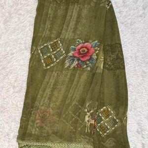PRINTED SAREE YH203