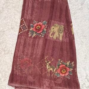 PRINTED SAREE YH203