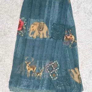 PRINTED SAREE YH203