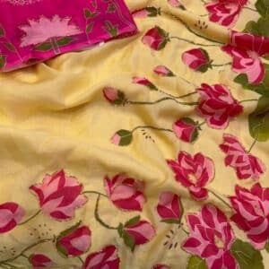 TRENDING 3D PRINT SYNTHETIC SAREE MD946