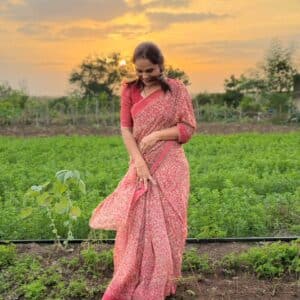 PRINTED SAREE  GN740 - Image 2