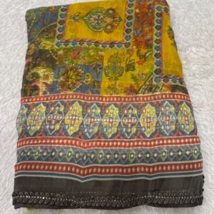 PRINTED SAREE H266
