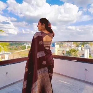 HANDLOOM MAHESHWARI SAREE DR802 - Image 3