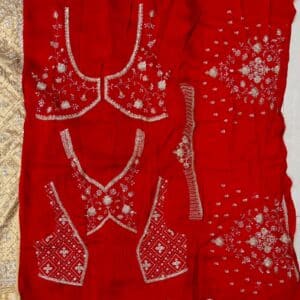 BRIDAL COLLECTION DESIGNER SAREE AS137 - Image 5