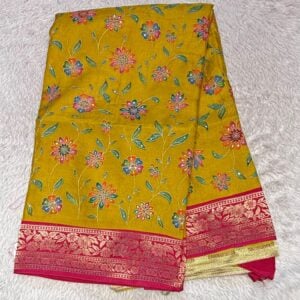 PREMIUM PAKSHMINA SILK SAREE FD96