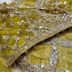 BRIDAL DESIGNER PARTY WEAR SAREE HP25 - Image 3