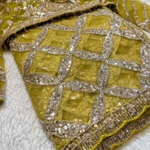 BRIDAL DESIGNER PARTY WEAR SAREE HP25 - Image 4