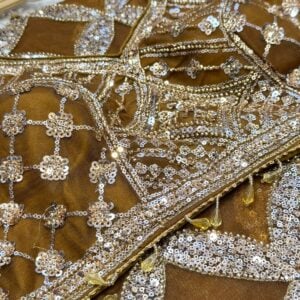 BRIDAL DESIGNER PARTY WEAR SAREE HP25 - Image 3