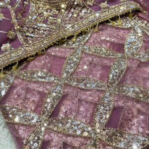 BRIDAL DESIGNER PARTY WEAR SAREE HP25 - Image 4
