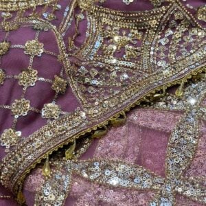 BRIDAL DESIGNER PARTY WEAR SAREE HP25 - Image 3