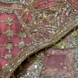 BRIDAL DESIGNER PARTY WEAR SAREE HP25 - Image 3